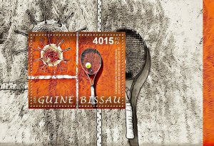2020 GUINEA GUINE BISSAU - SOUVENIR SHEET TENNIS PANDEMIC JOINT ISSUE MNH-