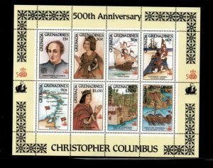 Grenadines 1987 - Christopher Columbus - Souvenir Stamp Sheet Scott #874a - MNH