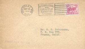 629 2c WHITE PLAINS - Brown FDC