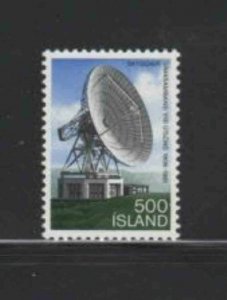 ICELAND #547 1981 EARTH SATELLITE STATION 1ST ANNIV. MINT VF NH O.G