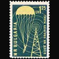 BULGARIA 1959 - Scott# 1076 Parachute Set of 1 NH