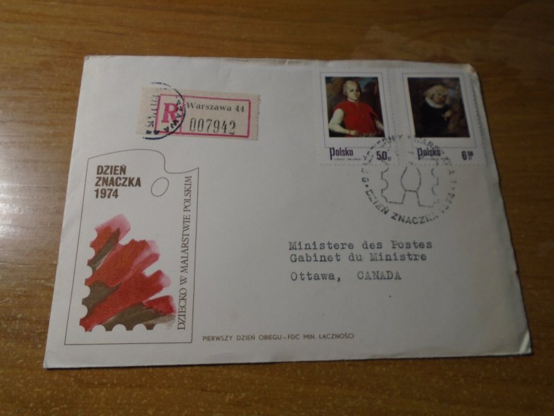 Poland  Cover addressed to Minister of Post  # 2058-65   4  FDC