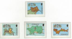 Jersey  mnh sc  222 - 225