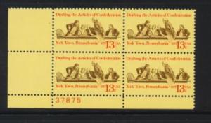 US Stamp #1726 MNH - Articles Confederation Plate Block of 4