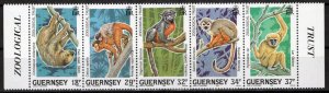 Guernsey 420a MNH Monkeys Zoological Trust of Guernsey ZAYIX 0524M0148