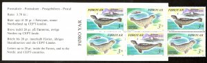 FAROE ISLANDS 1992 MARINE LIFE SEALS Set BOOKLET Sc 240a MNH