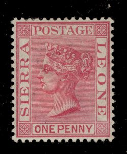 SIERRA LEONE QV SG28a, 1d rose-carmine, M MINT. Cat £30.