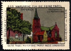 Vintage Germany Poster Stamp SRB Margarine For The Fine Table Margarine