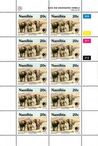 Namibia - 1993 Endangered Animals Sheet Set MNH** SG 606-609