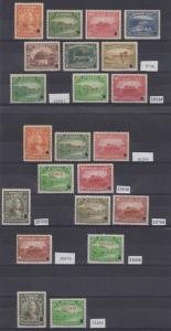 HAITI 1933-40 Sc 325-334, 327a-327c & 329a (22x) SET PERF PROOFS + SPECIMEN NH 