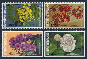 Thailand 707-710, MNH. Michel 723-726. Letter Writing Week 1974: Flowers.
