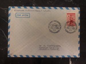 1948 Helsinki Finland Airmail cover to Copenhagen Denmark