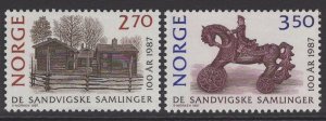 NORWAY SG1006/7 1987 SANDVIG COLLECTIONS MNH