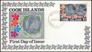 COOK ISLANDS - 1976 NATIONAL WILDLIFE & CONSERVATION DAY - FDC