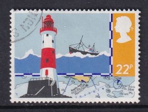 Great Britain  #1108  used   1985  safety at sea 22p