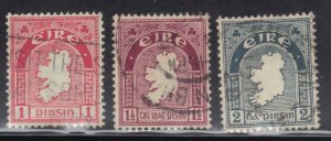 IRELAND SC# 66,67,68 **USED**  1922-23  1,1 1/2, 2p     SEE SCAN
