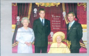 2000 Royal Family. Silver edge, prestige booklet.