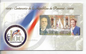 PANAMA YEAR 2003 CENTENARY OF THE REPUBLIC SOUVENIR BOOKLET MNH SC925a