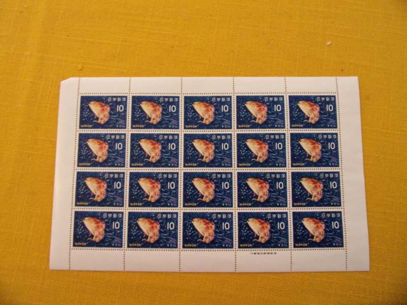 JAPAN, SCOTT# 862, FULL SHEET, MNH