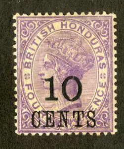 BRITISH HONDURAS 30 MH SCV $27.50 BIN $11.50 ROYALTY