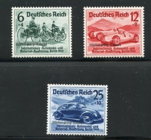 GERMANY DEUTSCHES REICH SCOTT #B141/43 NUREMBERG RACES MINT NEVER HINGED