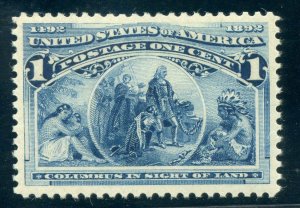 US SCOTT #230 MINT-XF-OG-NH GRADED 90 W/ CROWE CERT SMQ $100 (4/11/21 GP)