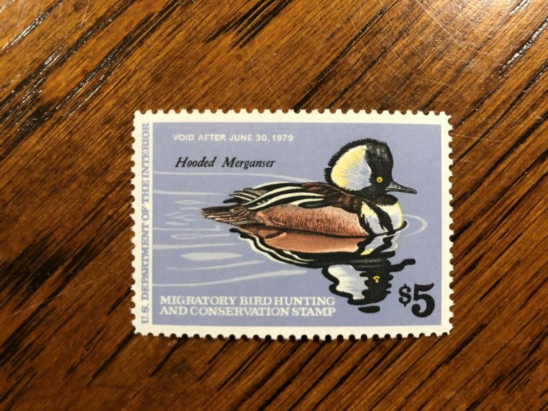 RW 45 1978 $5.00 Mergansers Duck Stamp, Mint Never Hinged