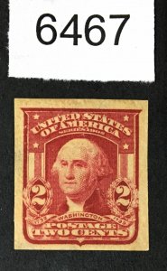 US # 320A IMPERF MINT OG H XF CAT. $45+ LOT #6467