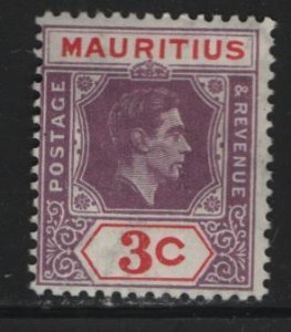 MAURITIUS, 212  MINT HINGED