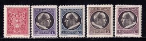 Vatican City            72 - 76      MH OG &  MNH OG