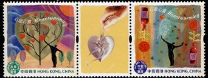 HONG KONG QEII SG1182/1183, 2003 greetings local mail postage pair, NH MINT.