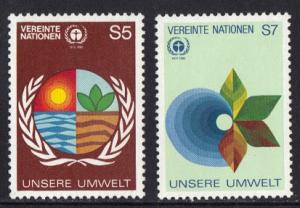 United Nations Vienna #25-26  MNH 1982 human environment