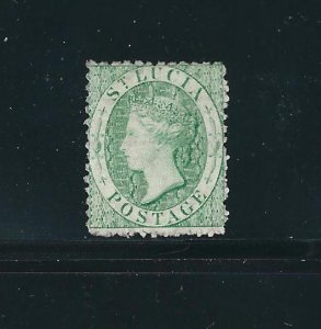 St. Lucia 6 SG 8 MNG F/VF 1863 SCV $225.00