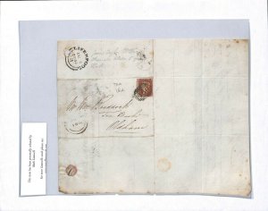 GB QV HISTORIC LETTER 1844 Liverpool *Tea Merchant* FANCY BILL-HEAD Cover MS2730