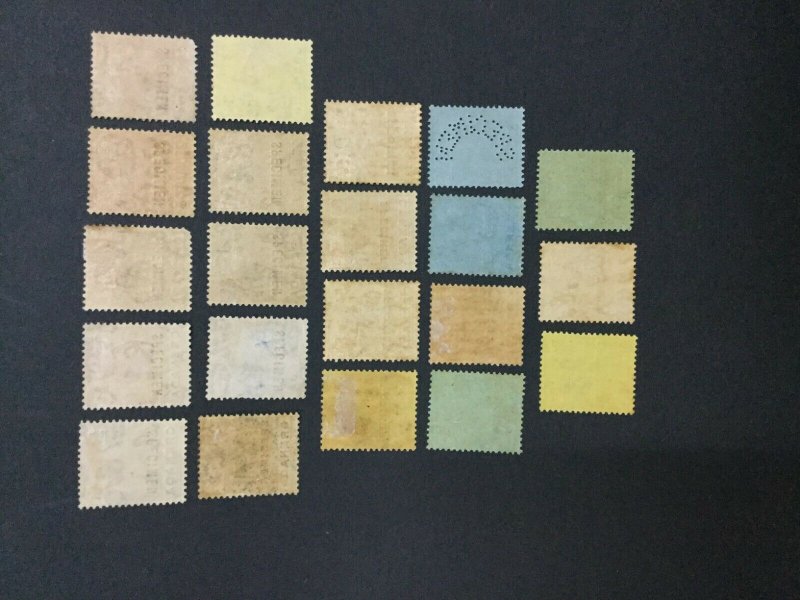 MOMEN: GRENADA SG #112s-134s 1921-32 SPECIMEN MINT OG H LOT #191501-409