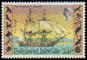 Falkland Islands #344-347 Never Hinged Complete Set(4), 1982, Never Hinged