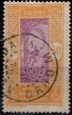 Dahomey 1925: Sc. # 58; O/Used Single Stamp