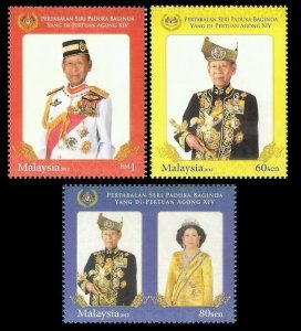 *FREE SHIP Installation OF 14th DYMM Agong Malaysia 2012 Royal (stamp) MNH