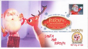 AO-4948-1, 2014, Rudolph, 50 years, Add-on Cachet, DCP, First Day Cover, Rudolph
