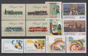 Portugal 1981 5 MNH* set / trains railways / St. Anthony / King JoaoII 19903-