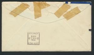 1963 Qantas First Flight Cover - San Francisco  to Sydney AAMC 1407 SPECIAL