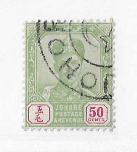 Malaya (Johore) Sc #46 50c used VF