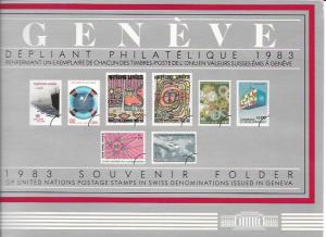 UN Souvenir Folder 1983 MNH stamps issued in Geneva