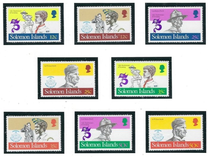 Solomon Is 481-88 MNH 1982 Scouting Year (ap7624)