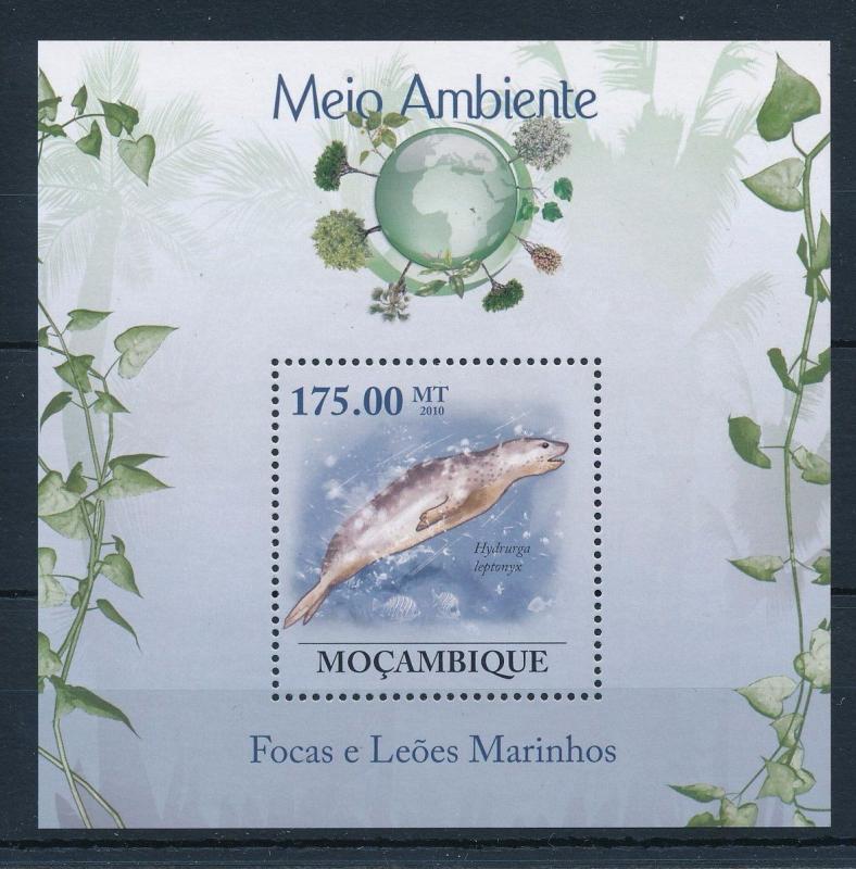 [31482] Mozambique 2010 Marine Life Seal MNH  Sheet