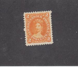 NEW BRUNSWICK # 7 MNGH 2cts ORANGE QUEEN VICTORIA CAT VALUE $20