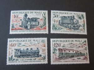 Mali 1972 Sc 195-8 Train set MNH