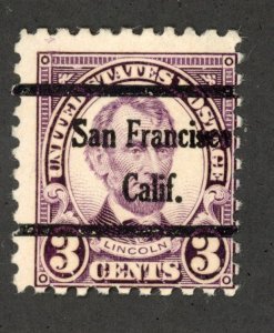 US 584 U  3c violet 1925