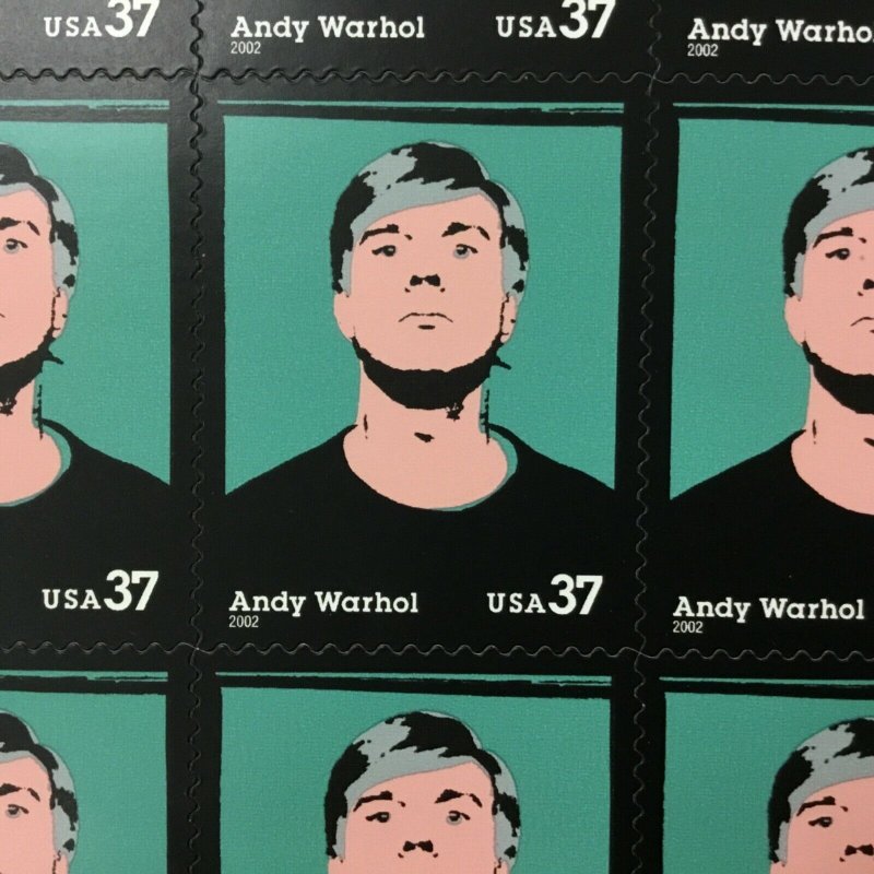  3652   Andy Warhol  Artist    MNH 37¢ sheet of 20.    Issued in 2002.