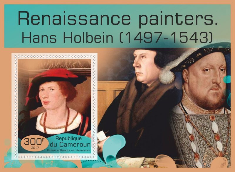 Stamps.Art, painting, Renaissance 2017 year 8 sheets perforated MNH**